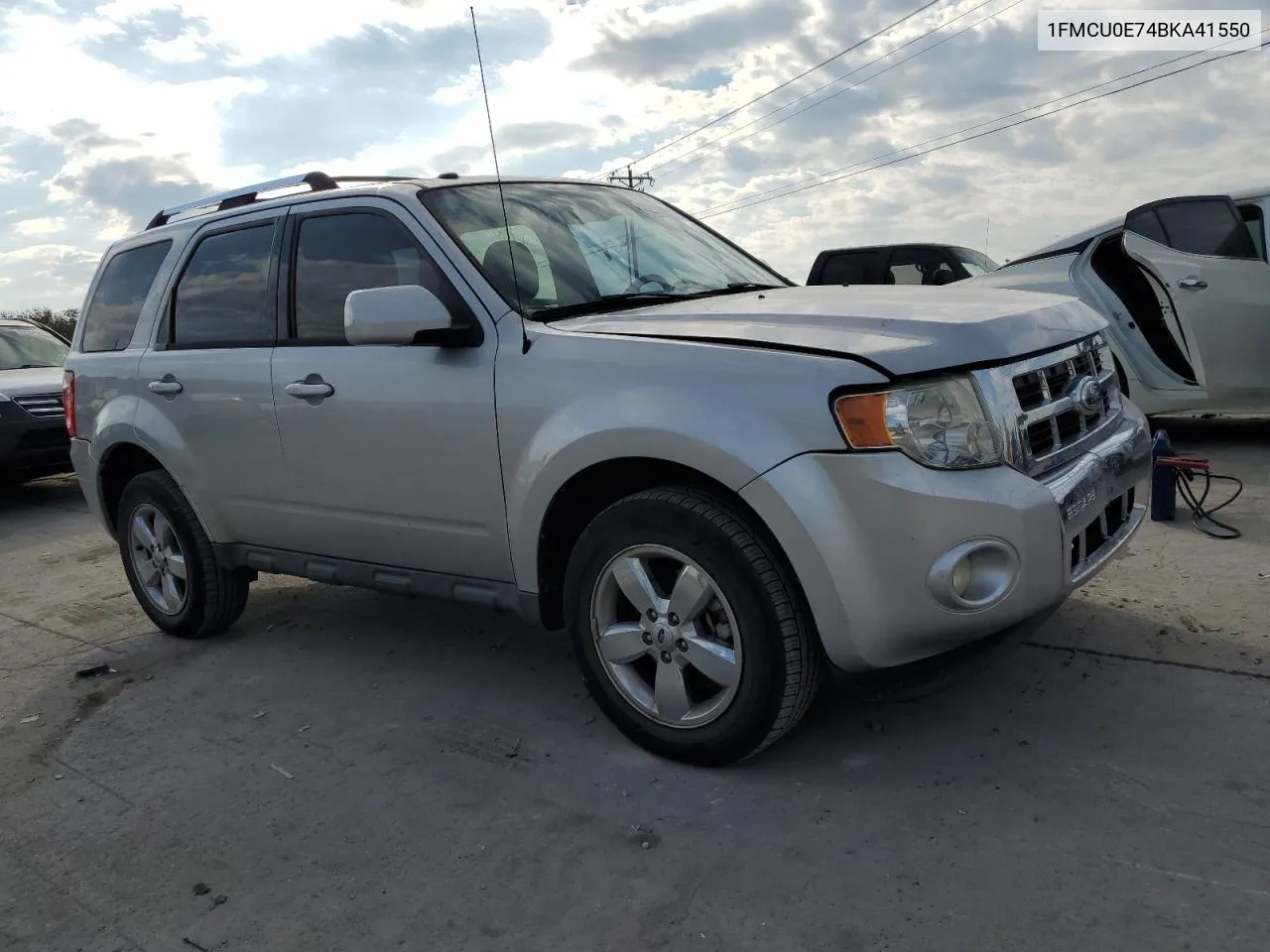 2011 Ford Escape Limited VIN: 1FMCU0E74BKA41550 Lot: 78065754