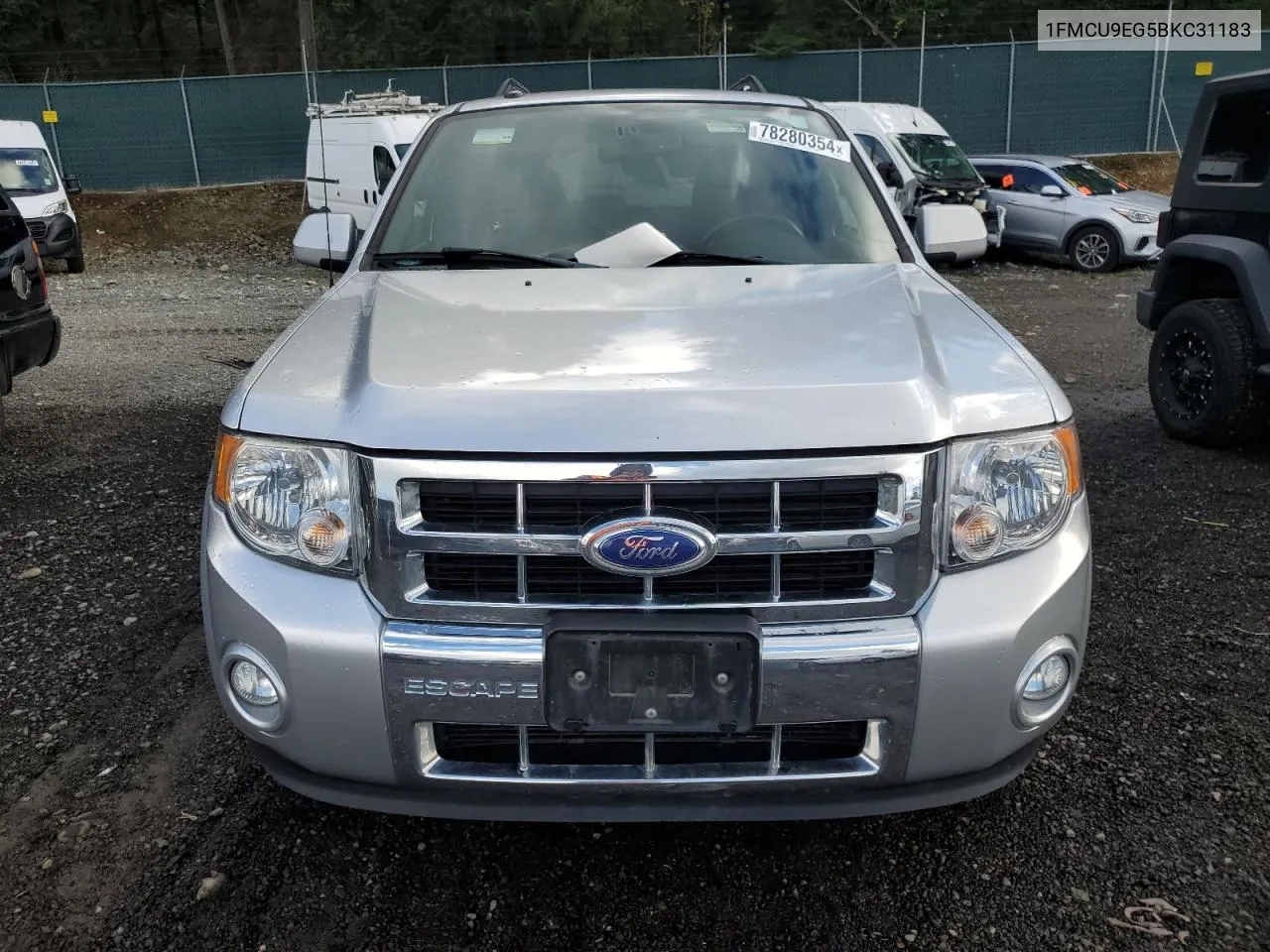 2011 Ford Escape Limited VIN: 1FMCU9EG5BKC31183 Lot: 78280354