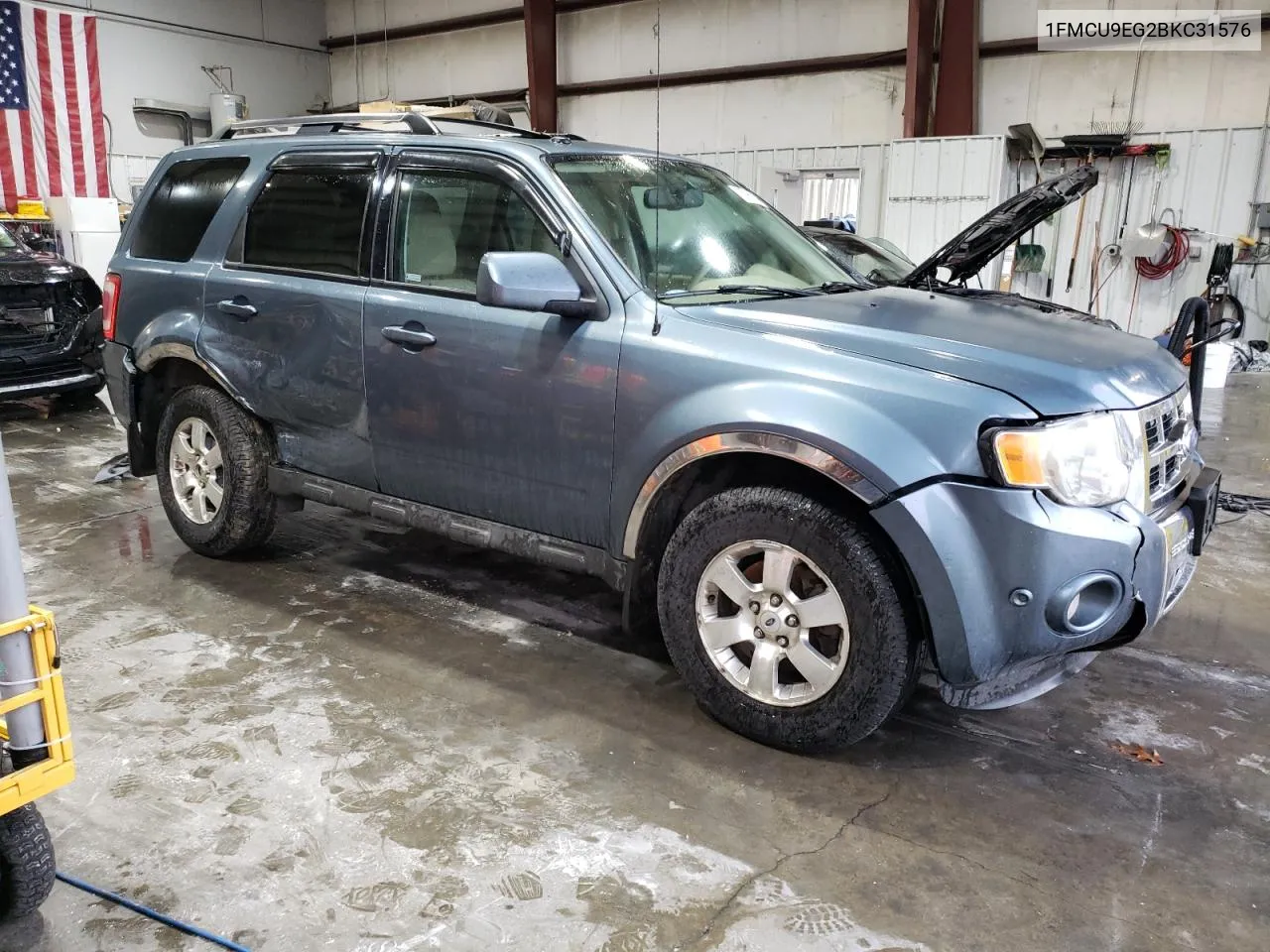 2011 Ford Escape Limited VIN: 1FMCU9EG2BKC31576 Lot: 78796784