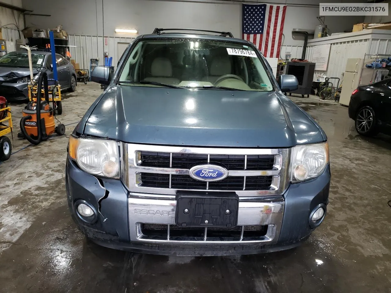 2011 Ford Escape Limited VIN: 1FMCU9EG2BKC31576 Lot: 78796784