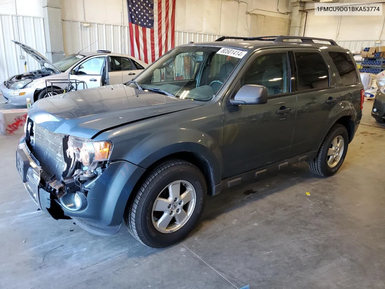 2011 Ford Escape Xlt VIN: 1FMCU9DG1BKA53774 Lot: 80501414