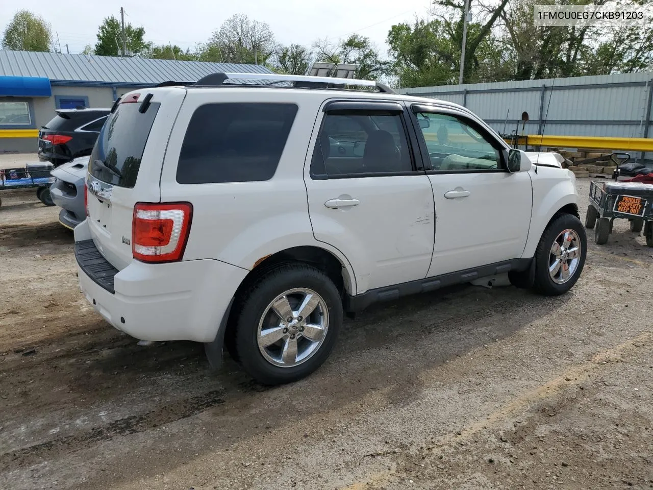 2012 Ford Escape Limited VIN: 1FMCU0EG7CKB91203 Lot: 52007284