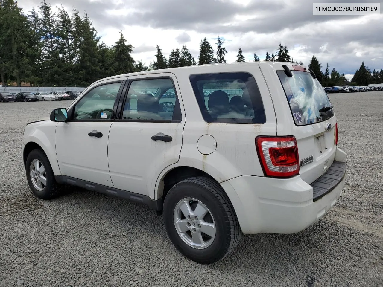 2012 Ford Escape Xls VIN: 1FMCU0C78CKB68189 Lot: 60976914