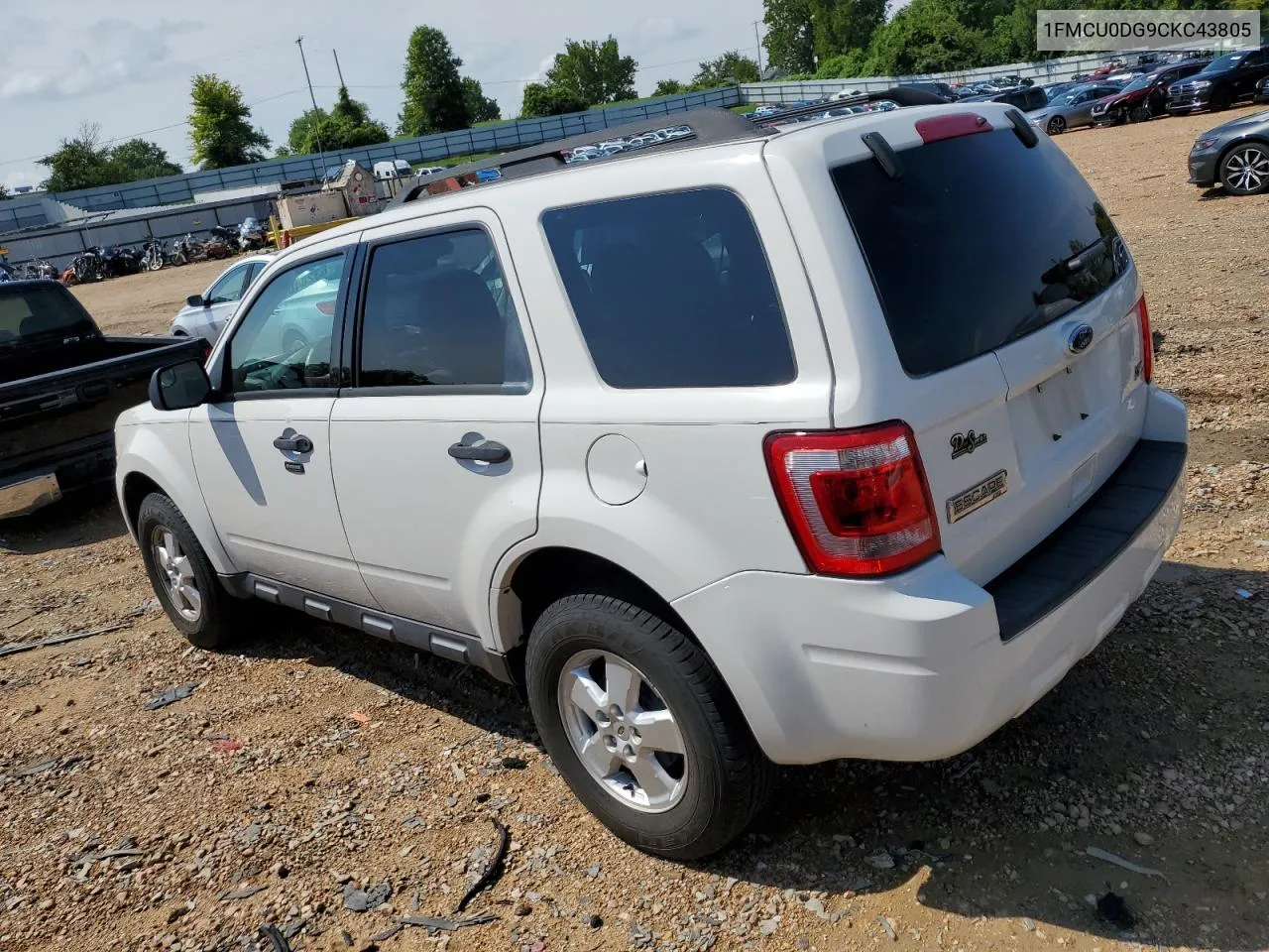 2012 Ford Escape Xlt VIN: 1FMCU0DG9CKC43805 Lot: 63284094