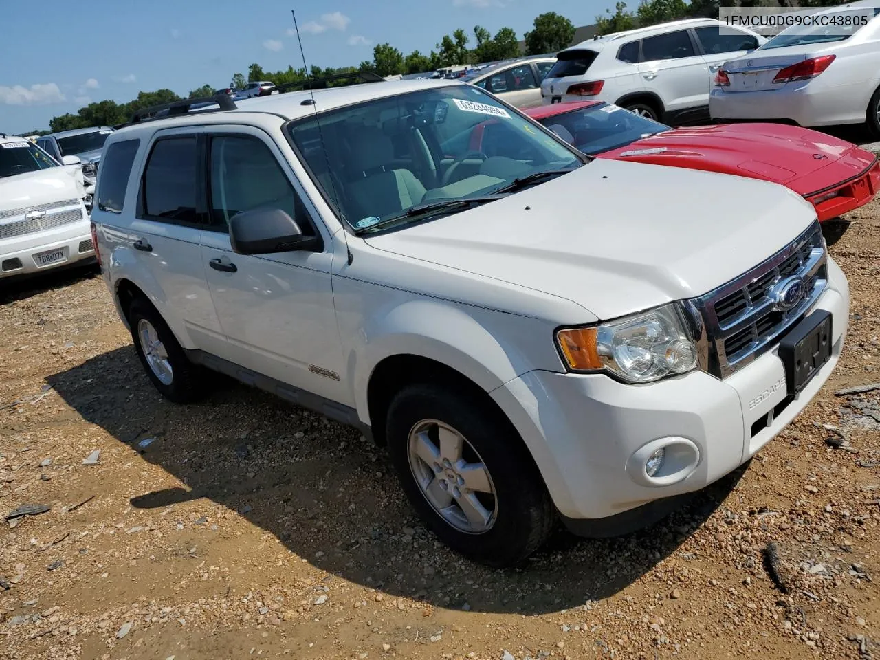 2012 Ford Escape Xlt VIN: 1FMCU0DG9CKC43805 Lot: 63284094