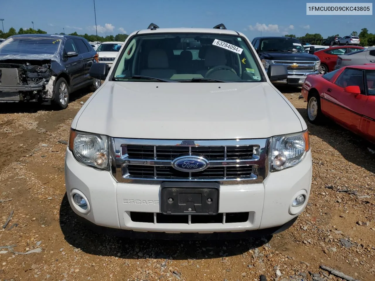 2012 Ford Escape Xlt VIN: 1FMCU0DG9CKC43805 Lot: 63284094