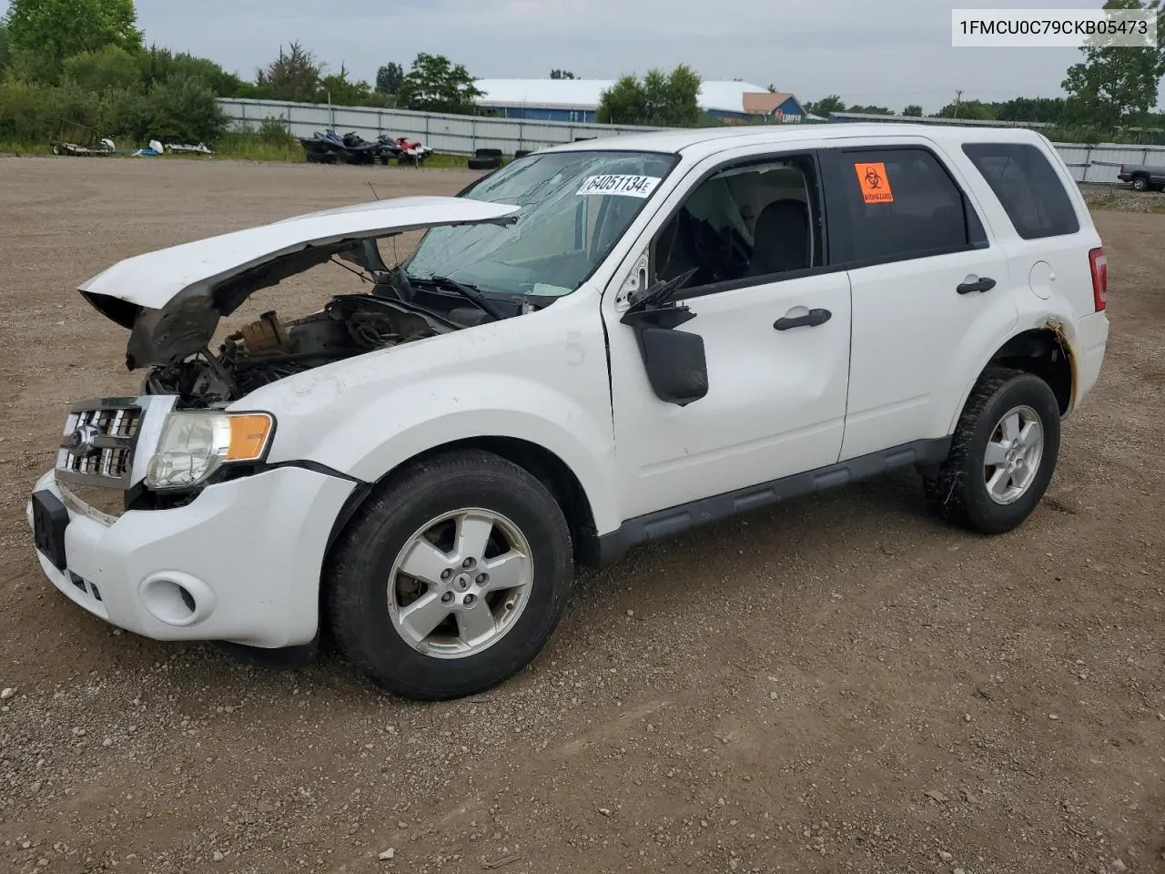 2012 Ford Escape Xls VIN: 1FMCU0C79CKB05473 Lot: 64051134