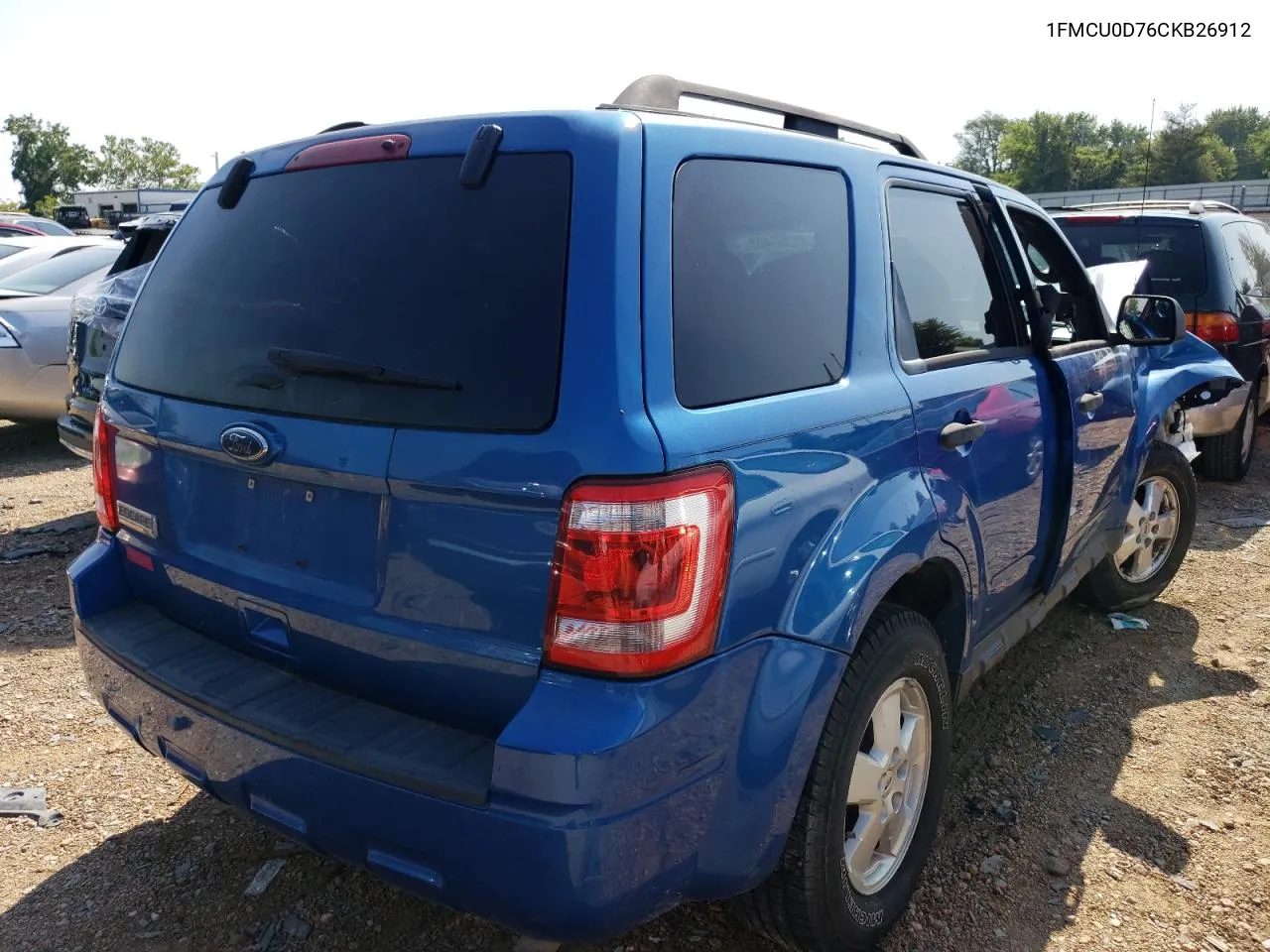 2012 Ford Escape Xlt VIN: 1FMCU0D76CKB26912 Lot: 65955403