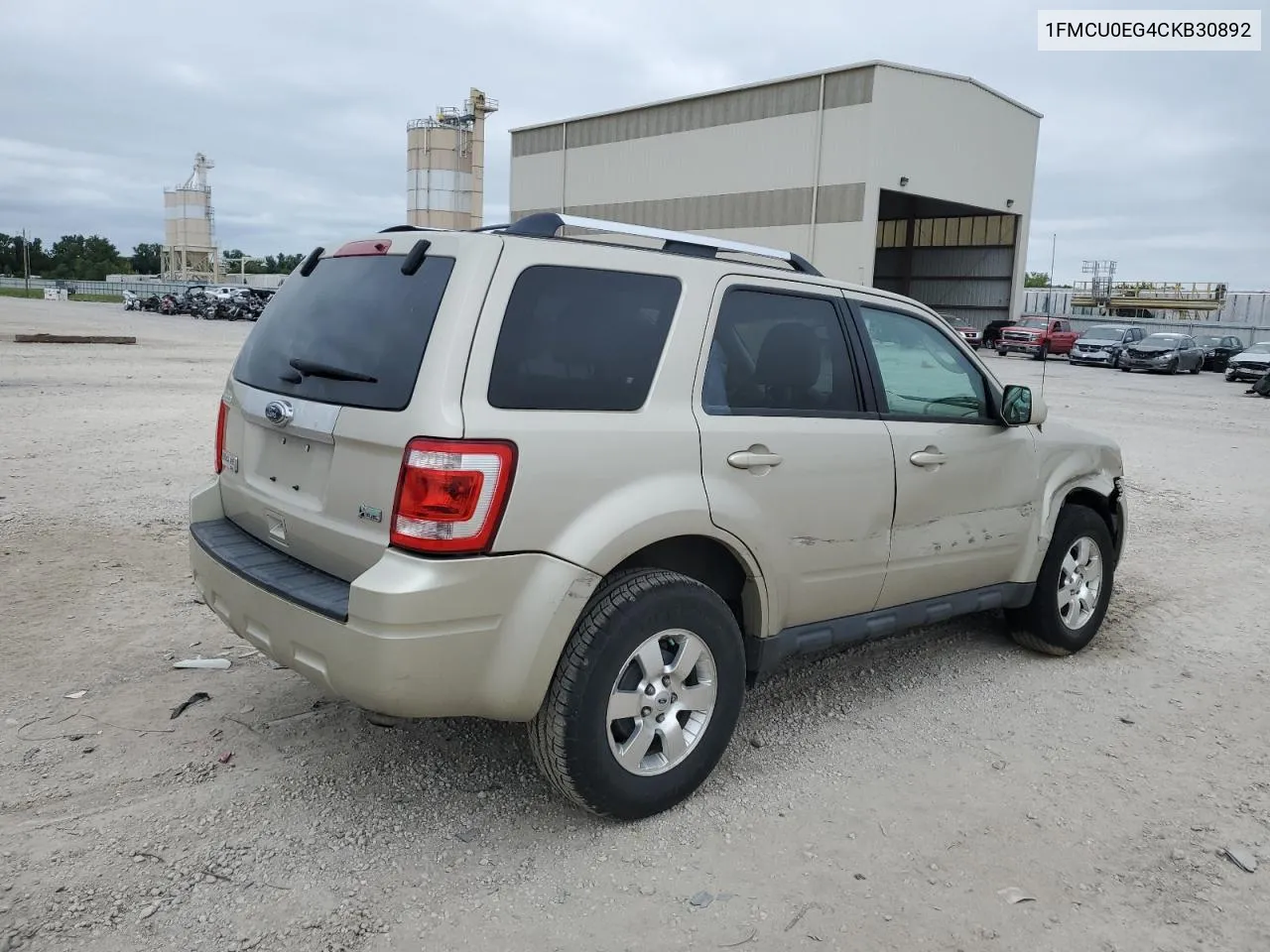 2012 Ford Escape Limited VIN: 1FMCU0EG4CKB30892 Lot: 66098294