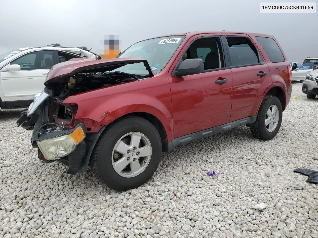 2012 Ford Escape Xls VIN: 1FMCU0C75CKB41659 Lot: 69281964