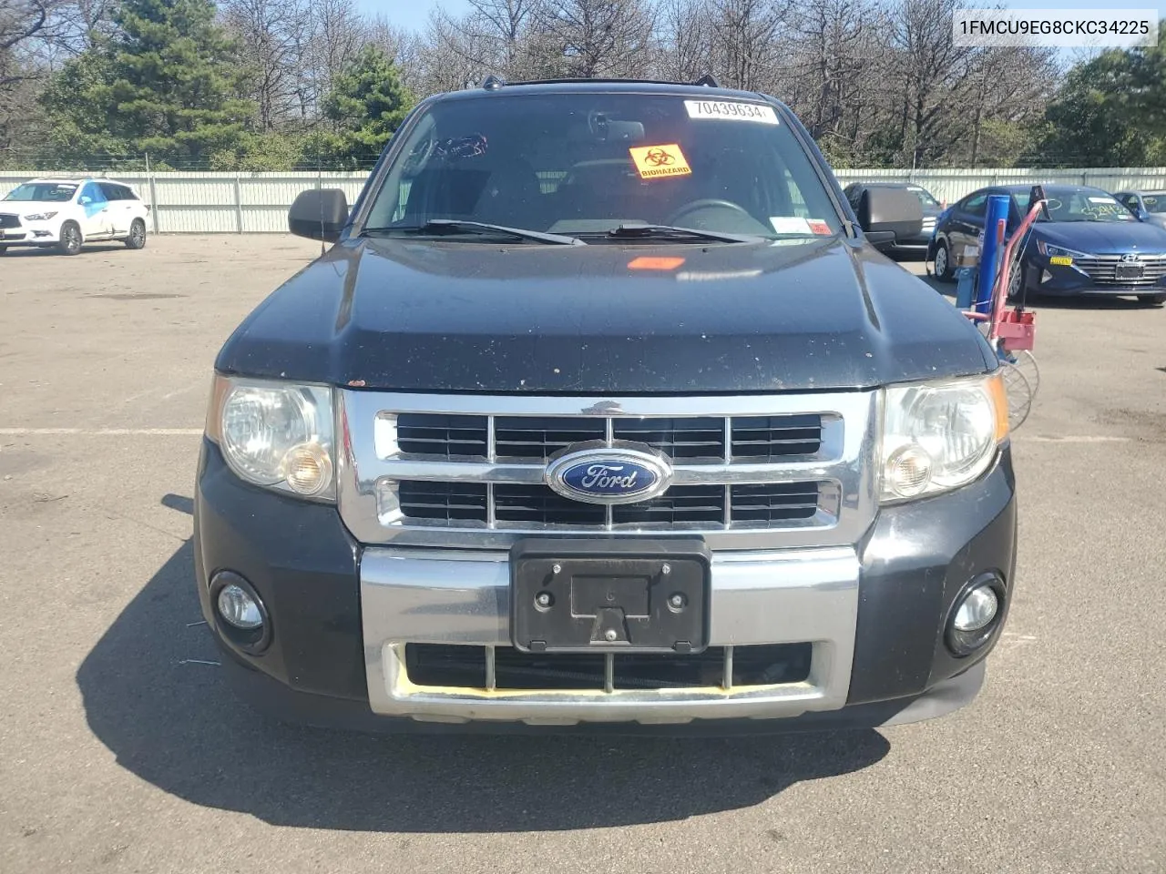 2012 Ford Escape Limited VIN: 1FMCU9EG8CKC34225 Lot: 70439634