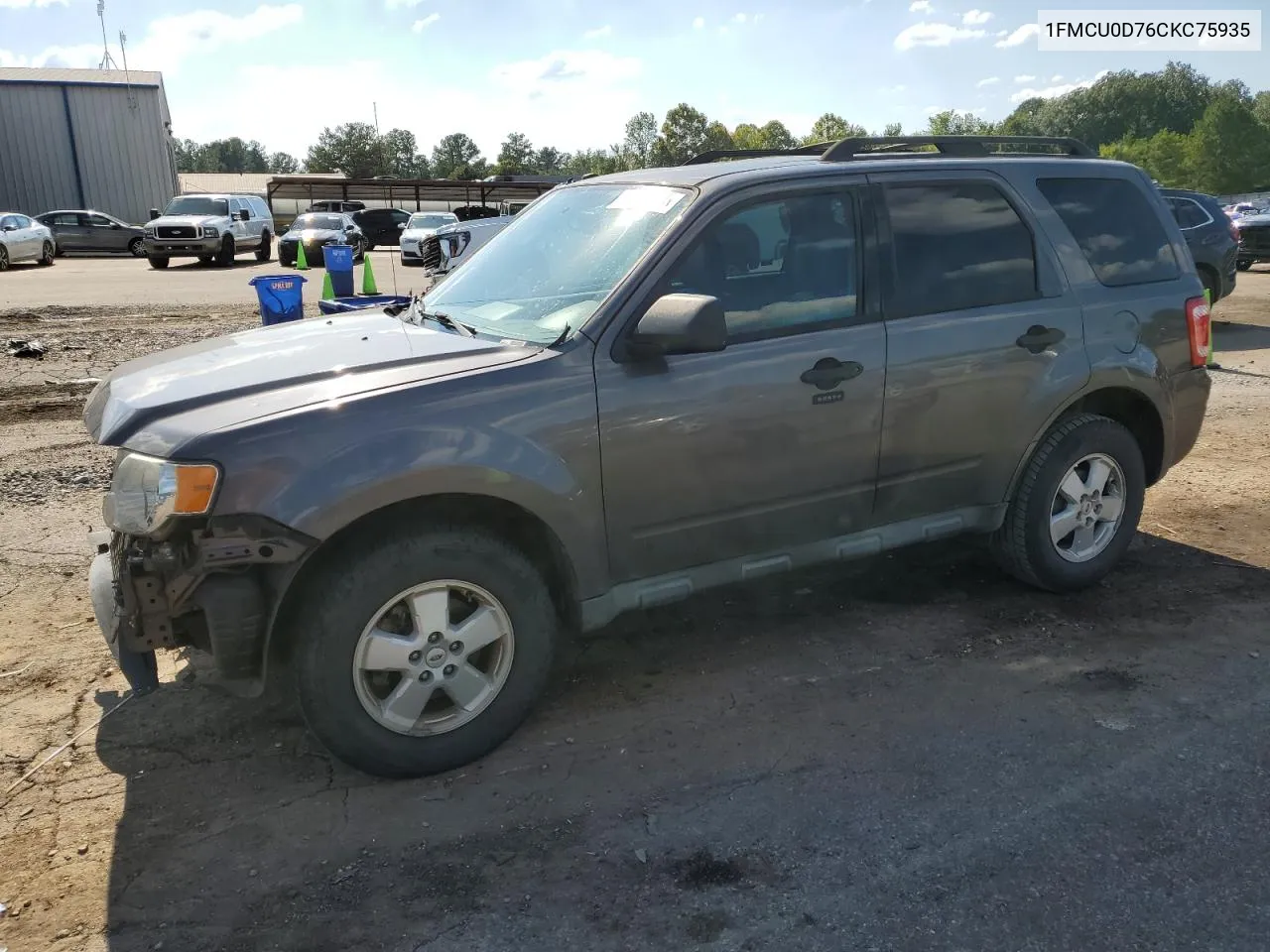 2012 Ford Escape Xlt VIN: 1FMCU0D76CKC75935 Lot: 70853384