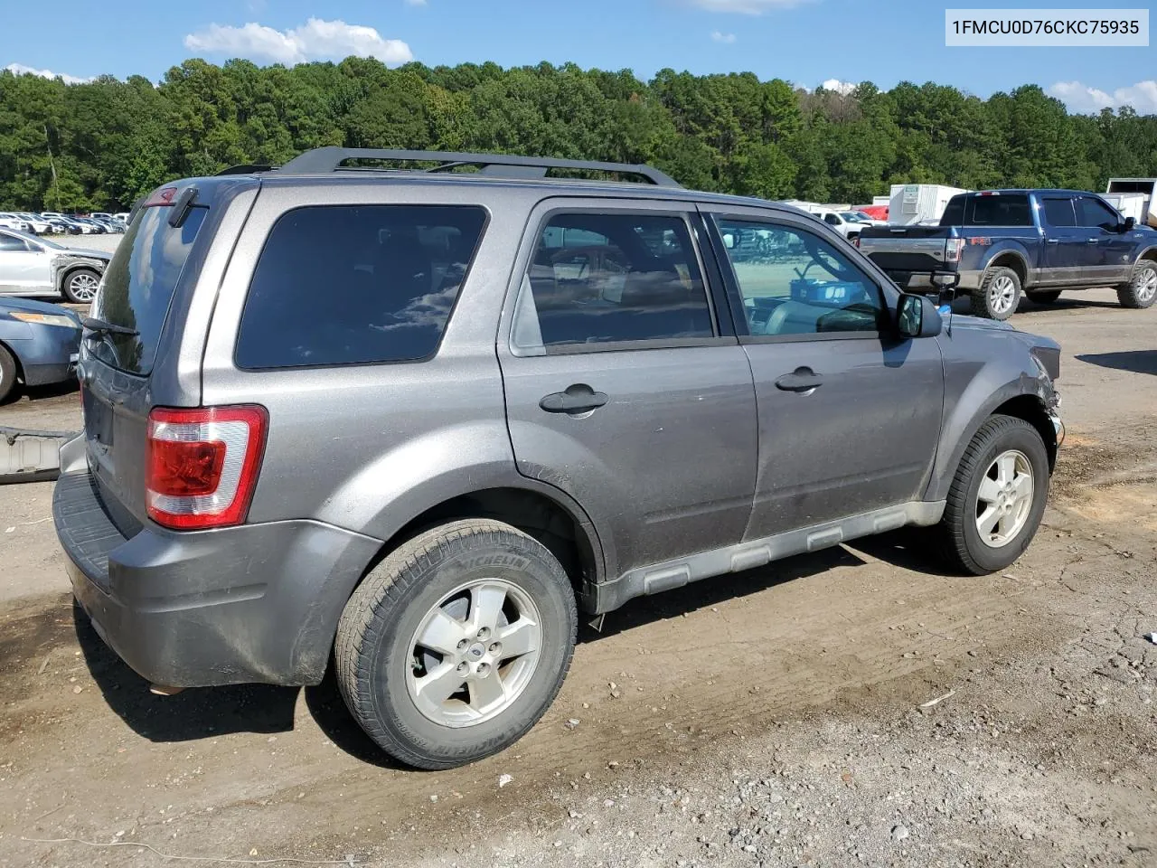 2012 Ford Escape Xlt VIN: 1FMCU0D76CKC75935 Lot: 70853384