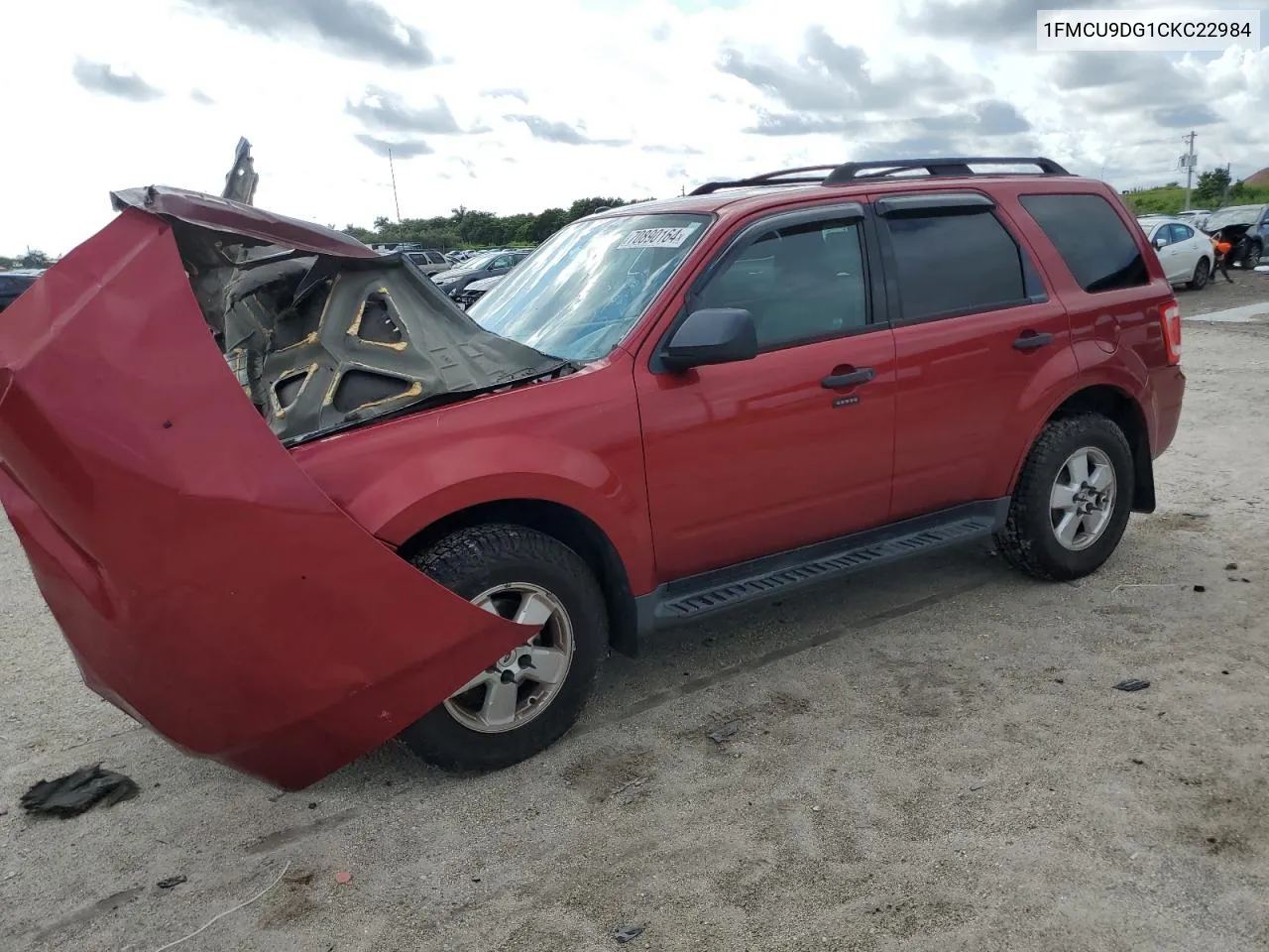 2012 Ford Escape Xlt VIN: 1FMCU9DG1CKC22984 Lot: 70890164