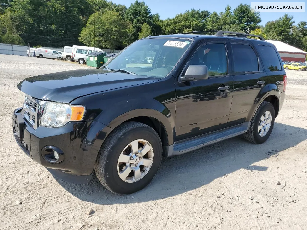 2012 Ford Escape Xlt VIN: 1FMCU9D75CKA69834 Lot: 71358504