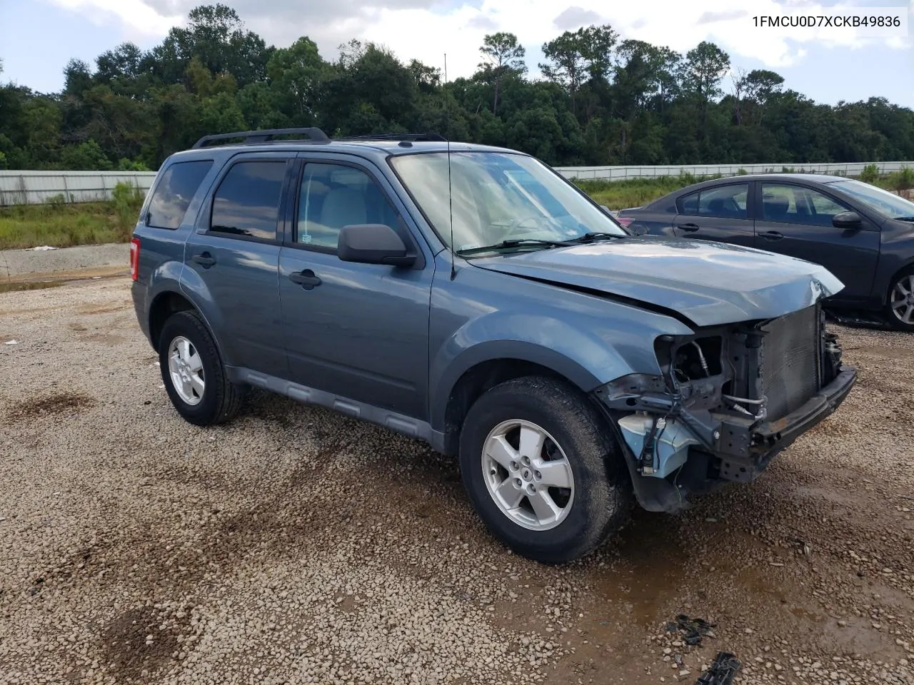 2012 Ford Escape Xlt VIN: 1FMCU0D7XCKB49836 Lot: 71830434