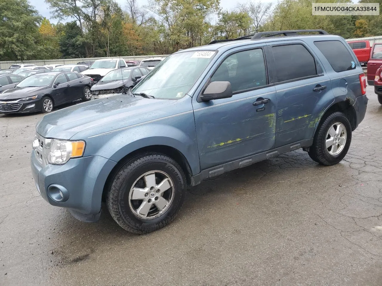 2012 Ford Escape Xlt VIN: 1FMCU9DG4CKA33844 Lot: 71834804