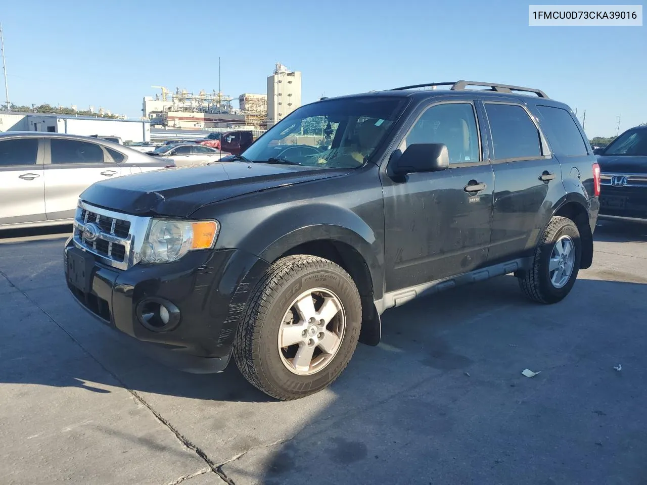 2012 Ford Escape Xlt VIN: 1FMCU0D73CKA39016 Lot: 71887904