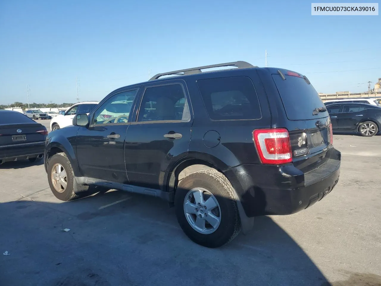 2012 Ford Escape Xlt VIN: 1FMCU0D73CKA39016 Lot: 71887904