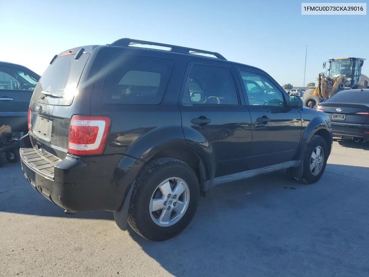 2012 Ford Escape Xlt VIN: 1FMCU0D73CKA39016 Lot: 71887904