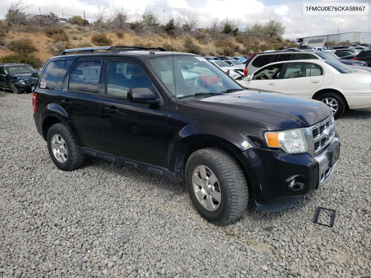 2012 Ford Escape Limited VIN: 1FMCU0E76CKA58867 Lot: 71953954