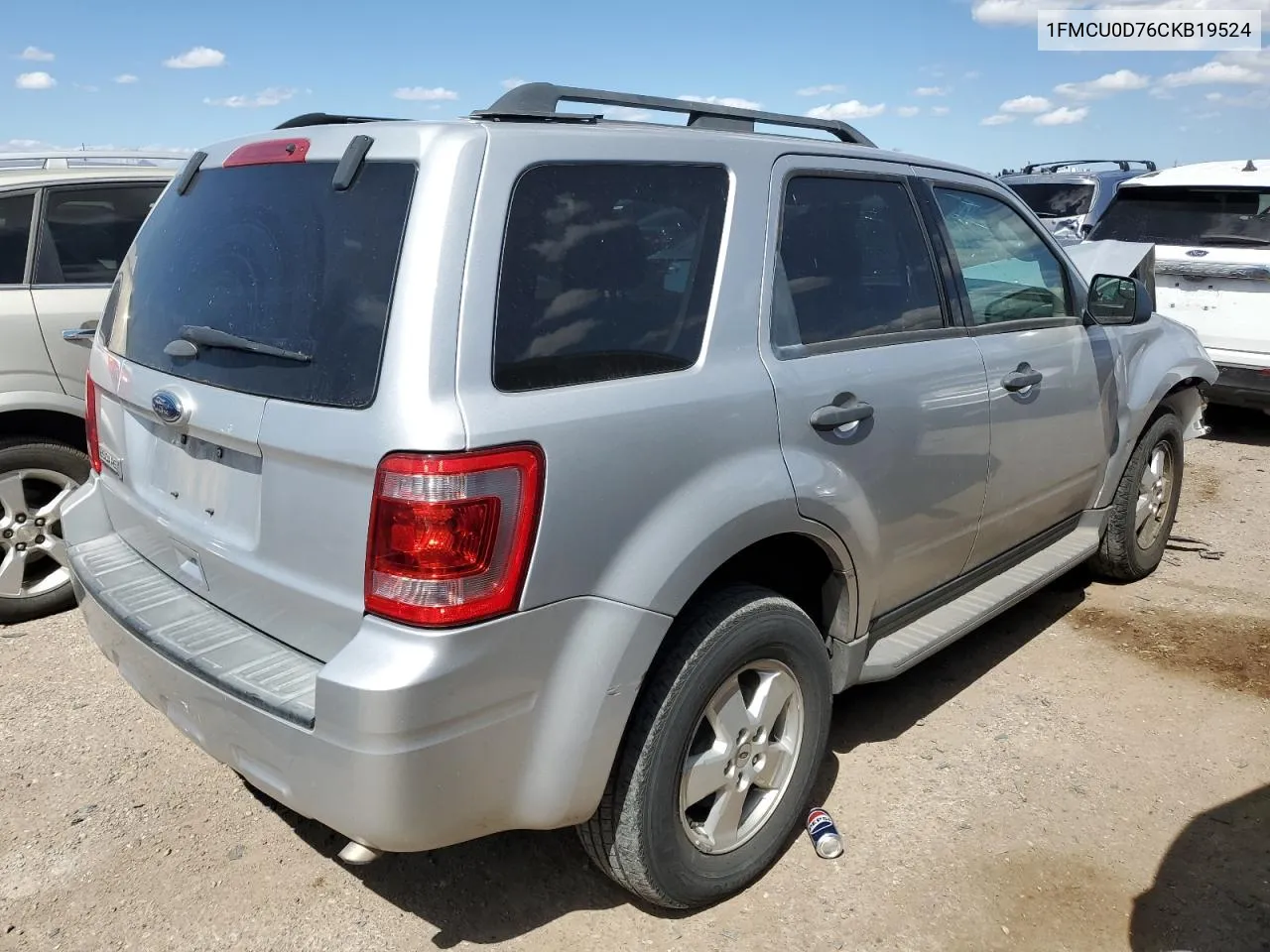 2012 Ford Escape Xlt VIN: 1FMCU0D76CKB19524 Lot: 72441854