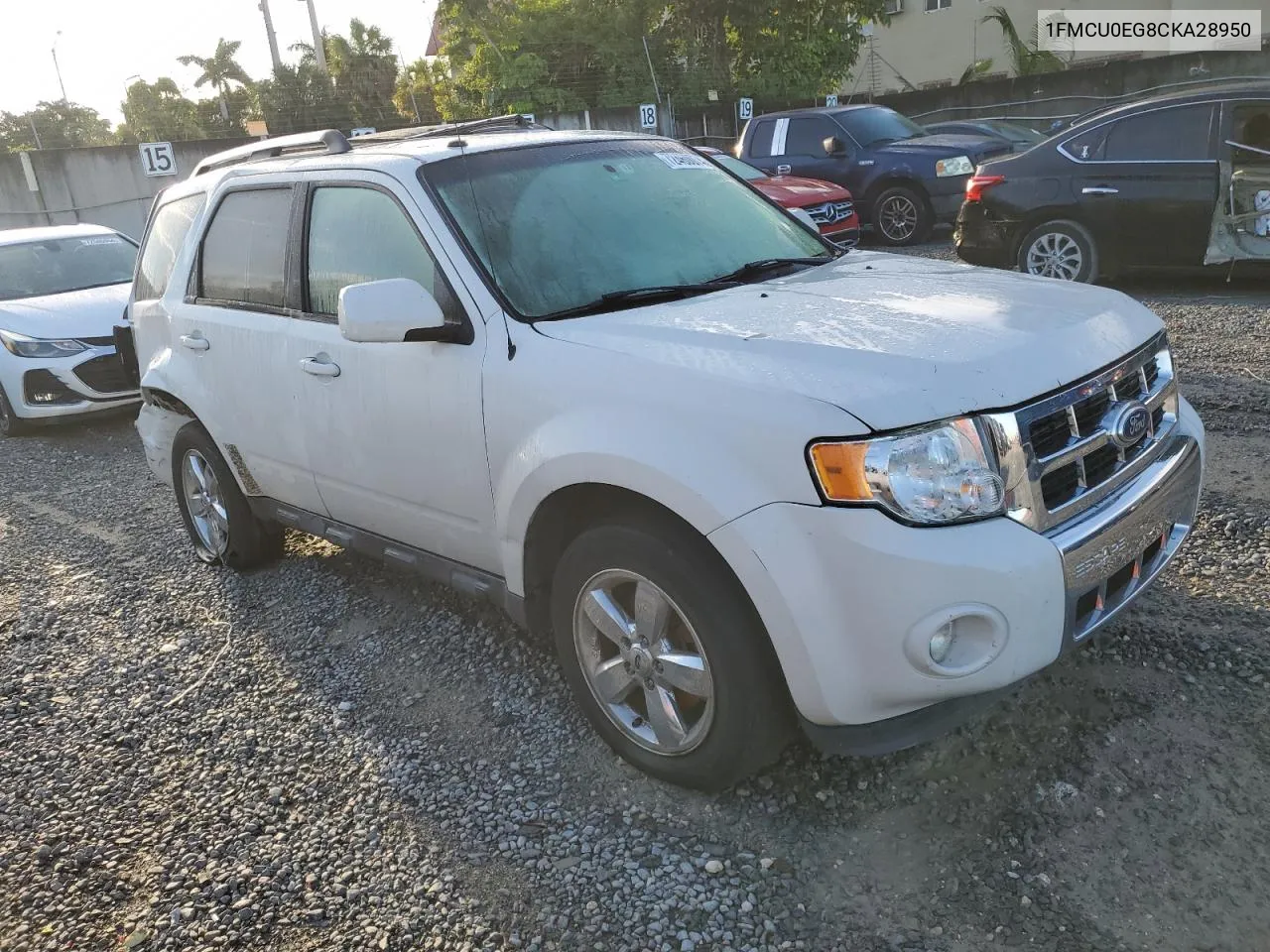 2012 Ford Escape Limited VIN: 1FMCU0EG8CKA28950 Lot: 72460074