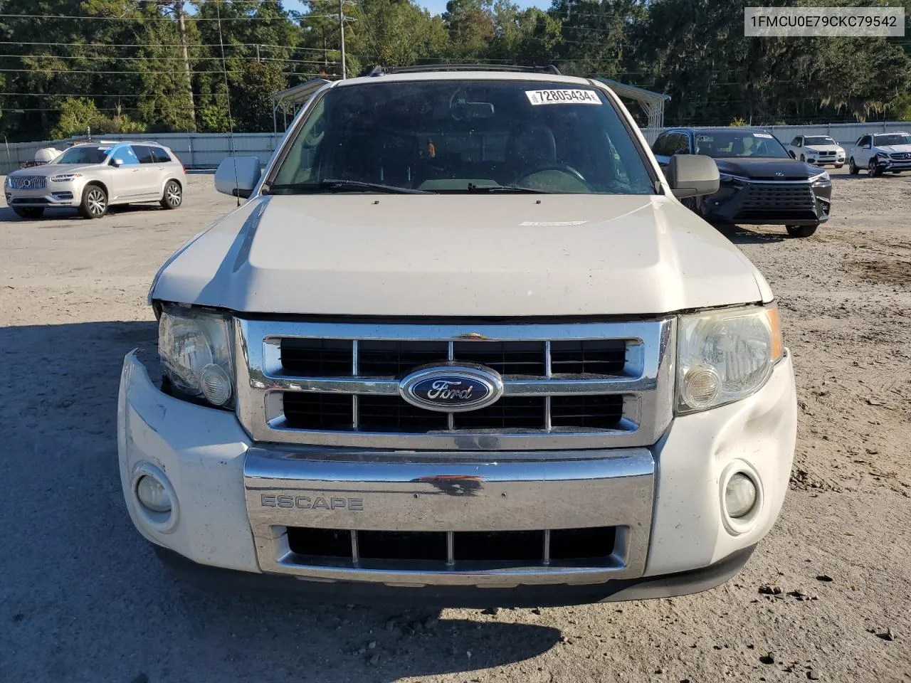 2012 Ford Escape Limited VIN: 1FMCU0E79CKC79542 Lot: 72805434