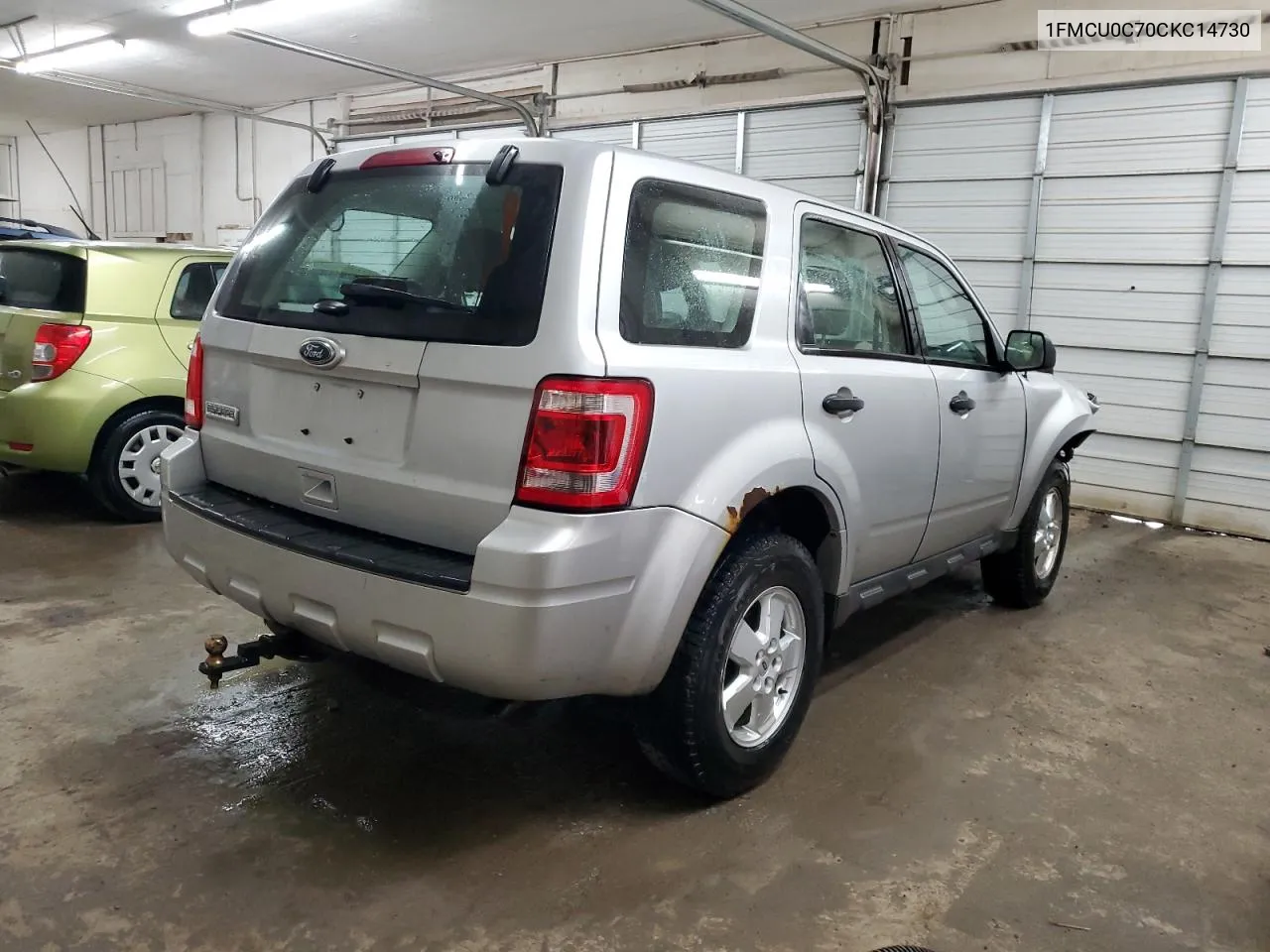 2012 Ford Escape Xls VIN: 1FMCU0C70CKC14730 Lot: 72895774