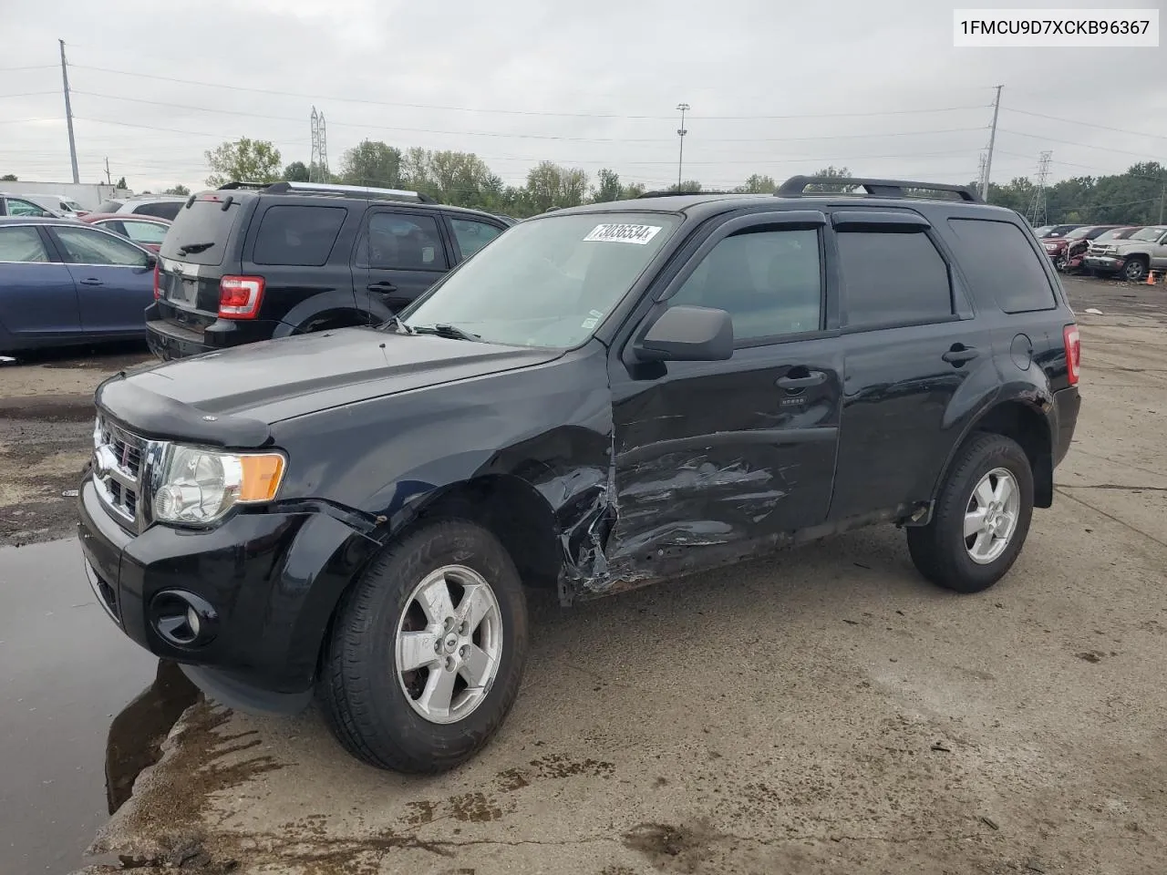 2012 Ford Escape Xlt VIN: 1FMCU9D7XCKB96367 Lot: 73036534