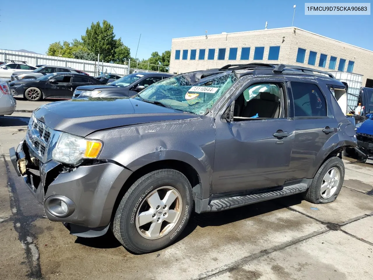 2012 Ford Escape Xlt VIN: 1FMCU9D75CKA90683 Lot: 73110644