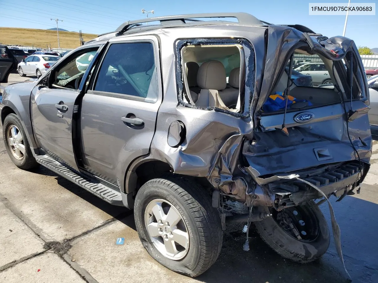 2012 Ford Escape Xlt VIN: 1FMCU9D75CKA90683 Lot: 73110644