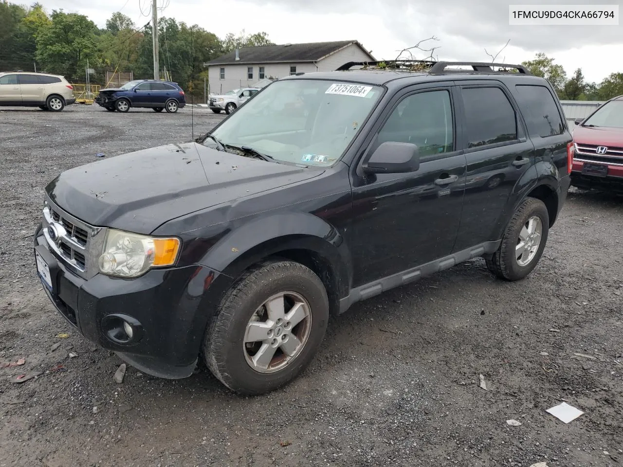 2012 Ford Escape Xlt VIN: 1FMCU9DG4CKA66794 Lot: 73751064