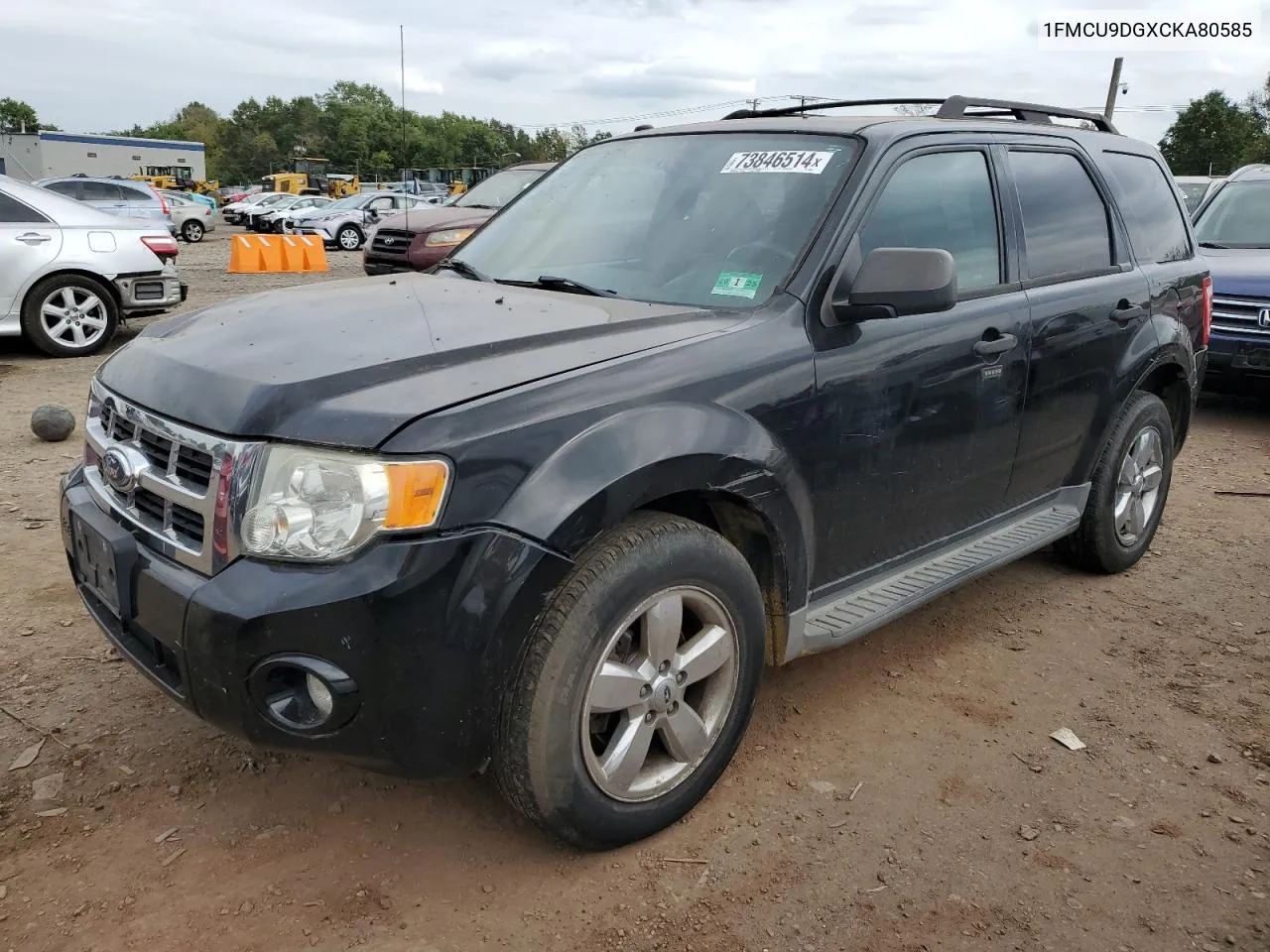 2012 Ford Escape Xlt VIN: 1FMCU9DGXCKA80585 Lot: 73846514