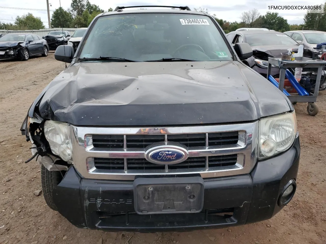 2012 Ford Escape Xlt VIN: 1FMCU9DGXCKA80585 Lot: 73846514