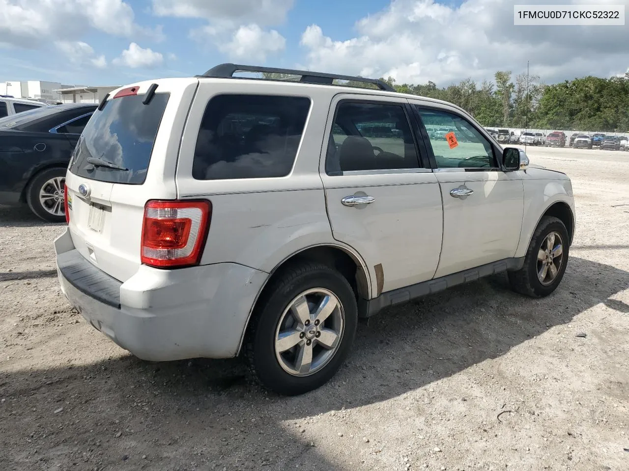 2012 Ford Escape Xlt VIN: 1FMCU0D71CKC52322 Lot: 73946574