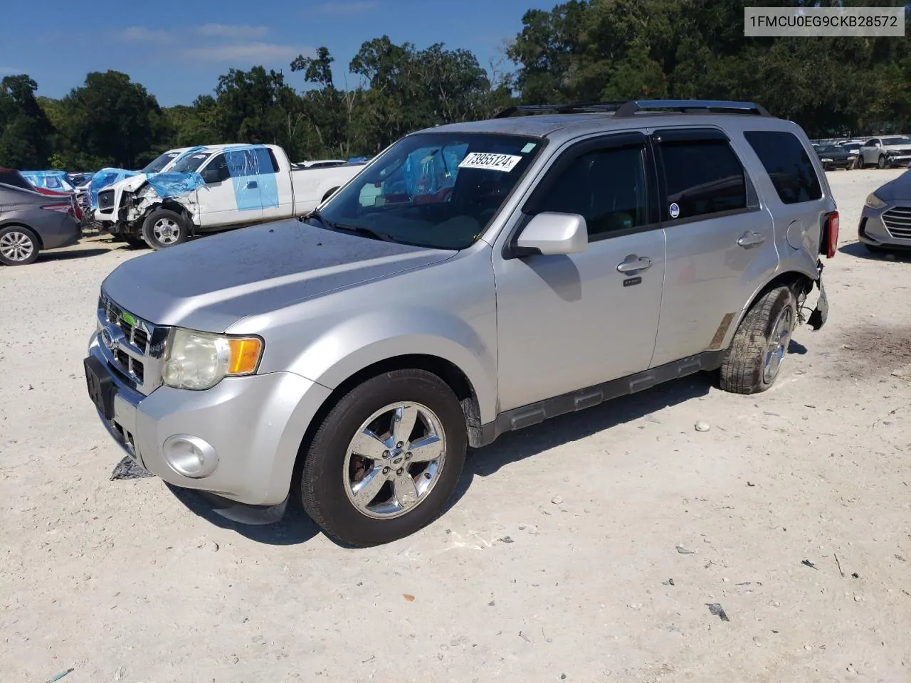 2012 Ford Escape Limited VIN: 1FMCU0EG9CKB28572 Lot: 73955124