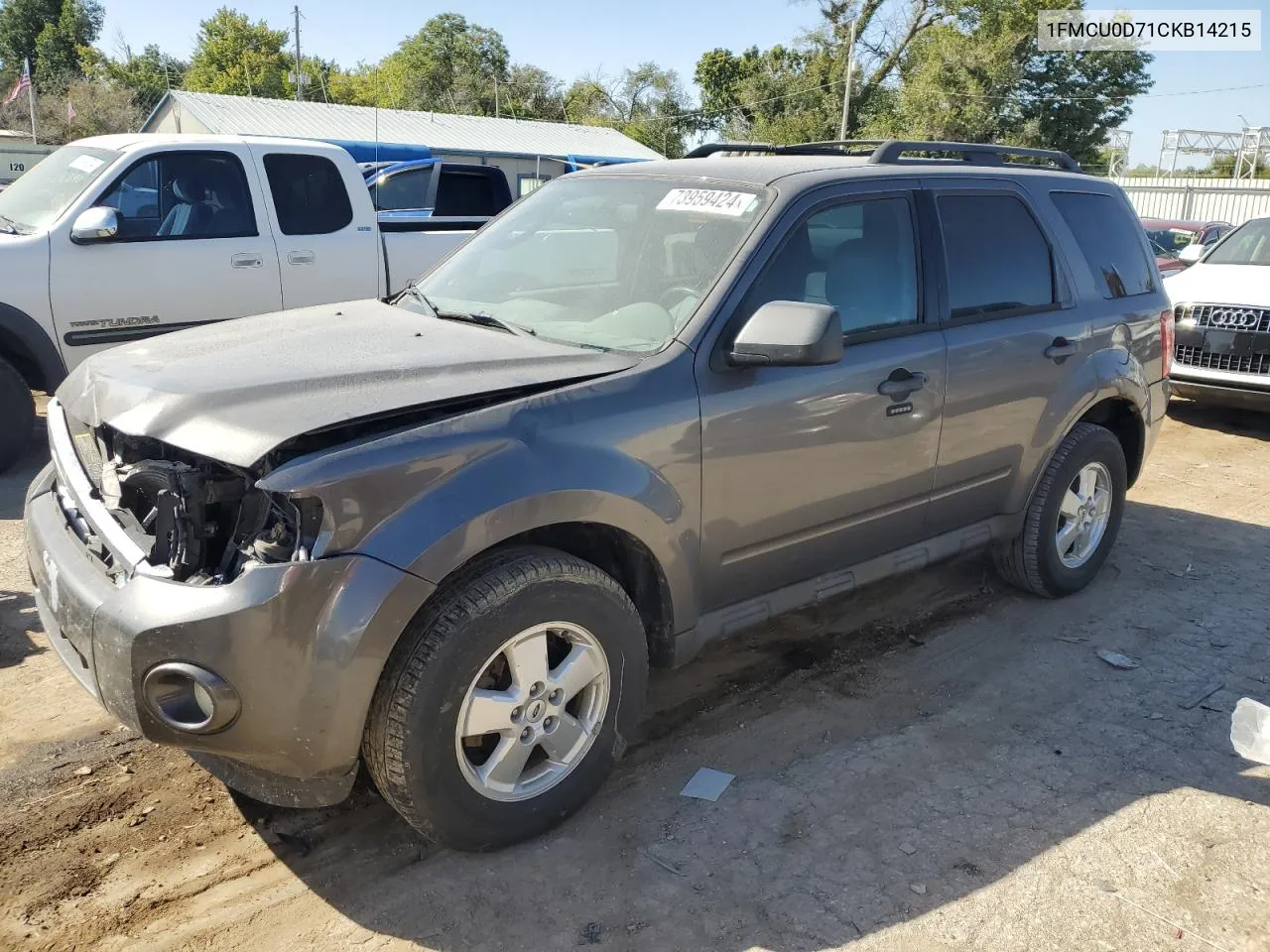 2012 Ford Escape Xlt VIN: 1FMCU0D71CKB14215 Lot: 73959424