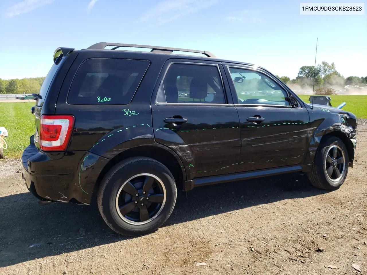 2012 Ford Escape Xlt VIN: 1FMCU9DG3CKB28623 Lot: 74106574