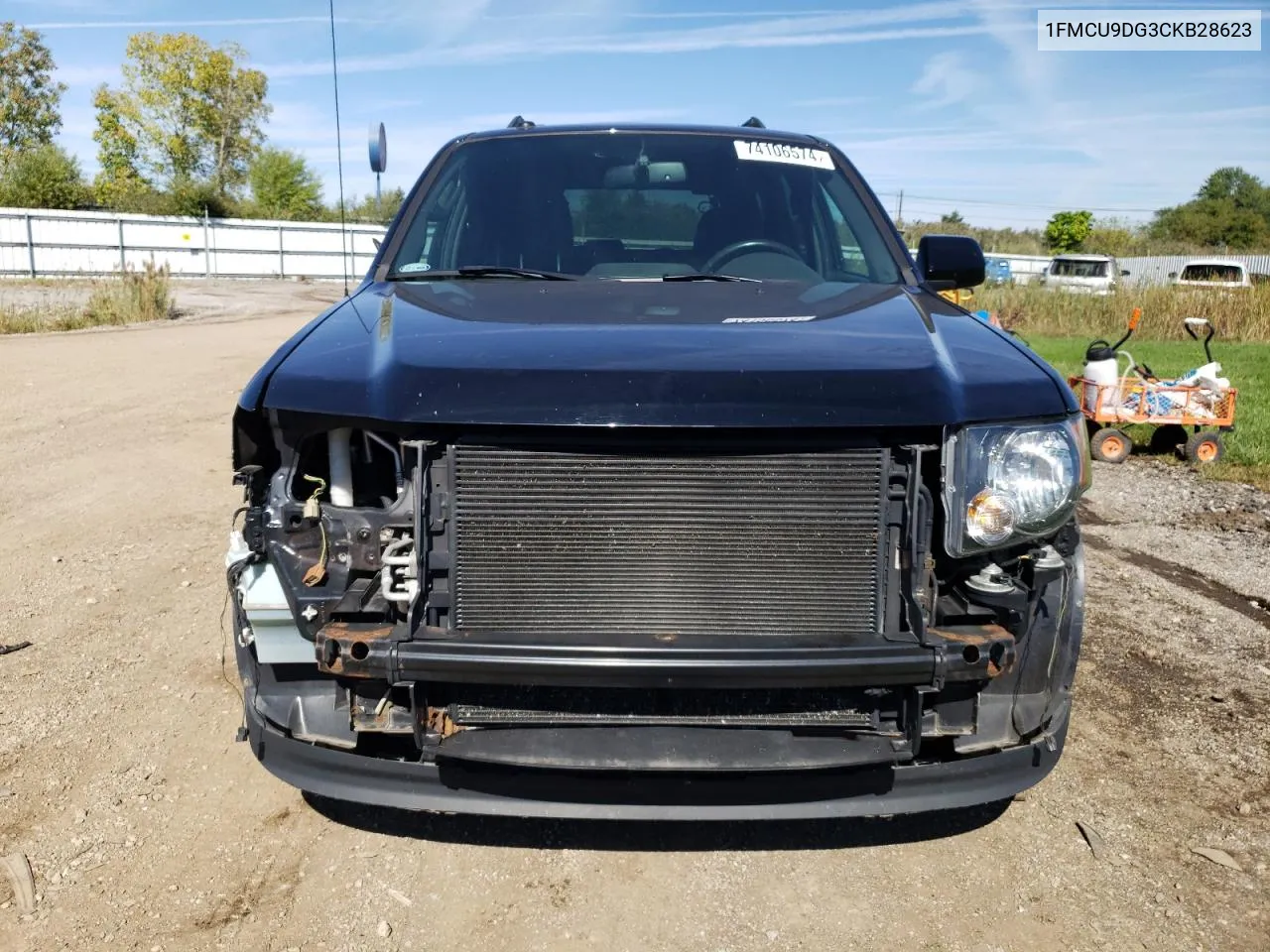 2012 Ford Escape Xlt VIN: 1FMCU9DG3CKB28623 Lot: 74106574