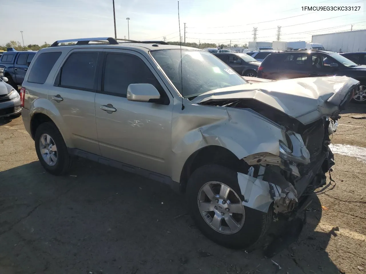 2012 Ford Escape Limited VIN: 1FMCU9EG3CKC33127 Lot: 74135054