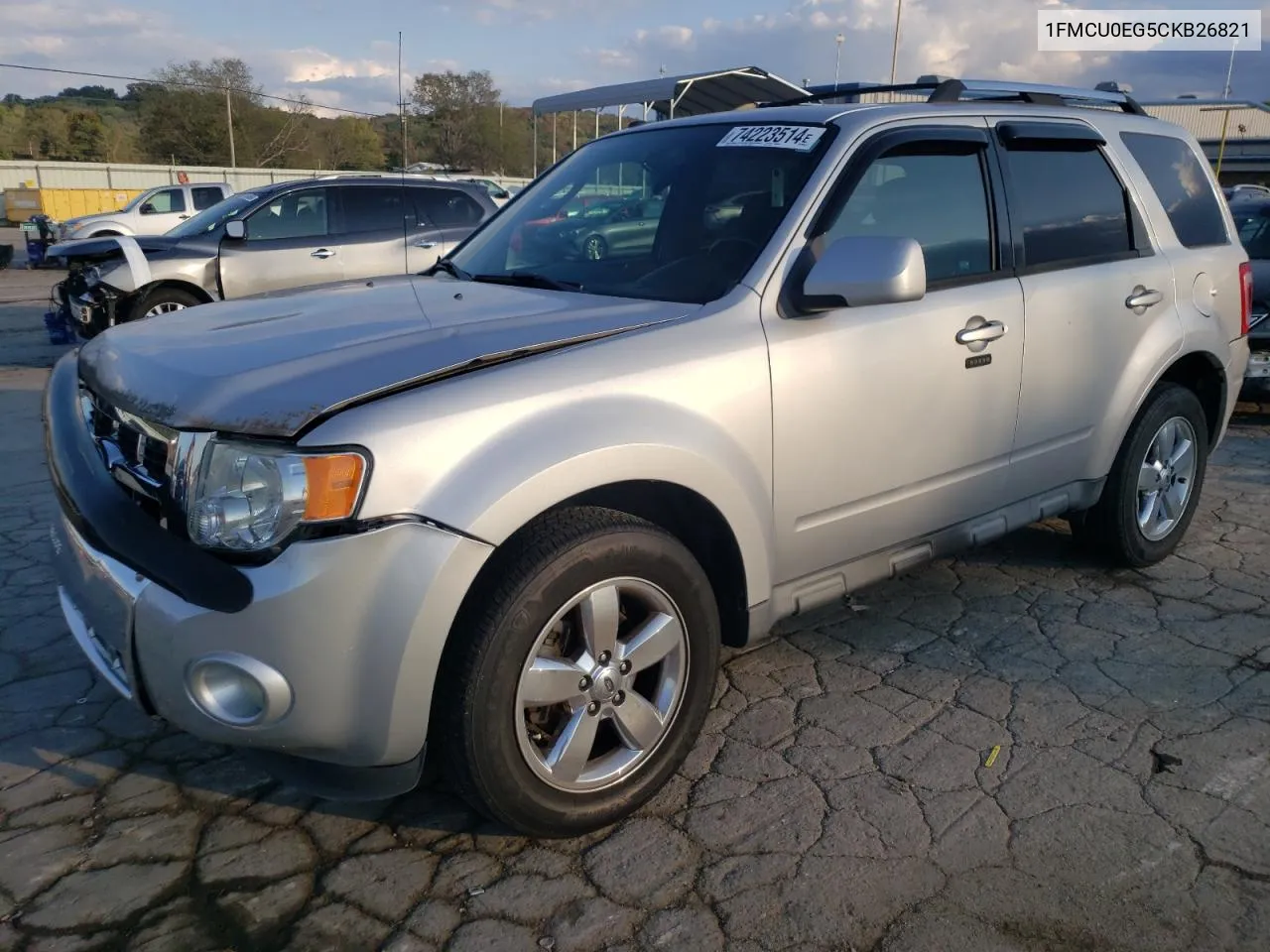 2012 Ford Escape Limited VIN: 1FMCU0EG5CKB26821 Lot: 74223514