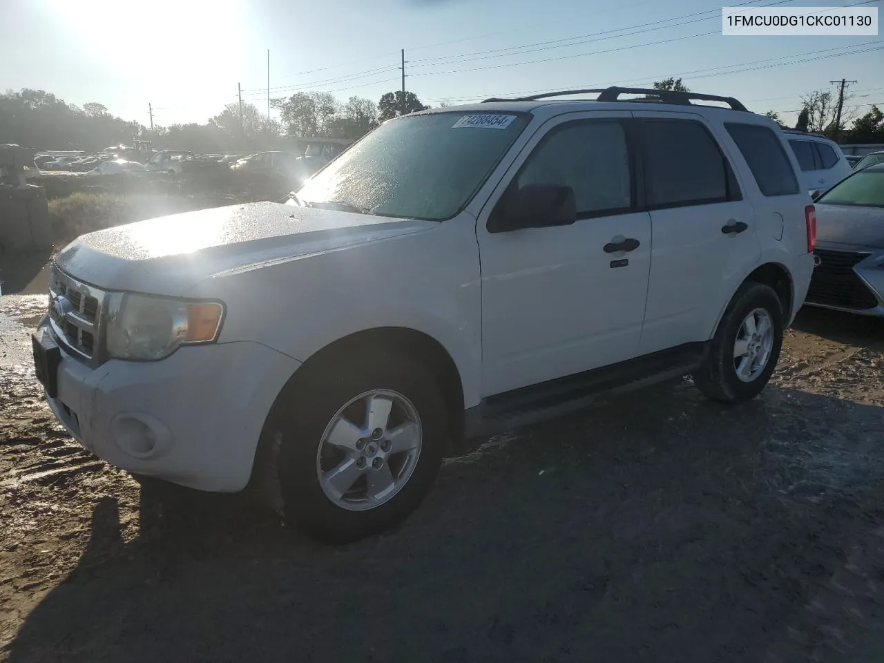 2012 Ford Escape Xlt VIN: 1FMCU0DG1CKC01130 Lot: 74288454