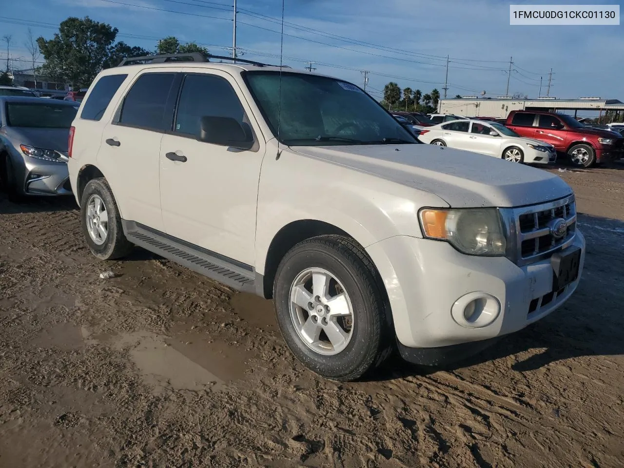 2012 Ford Escape Xlt VIN: 1FMCU0DG1CKC01130 Lot: 74288454