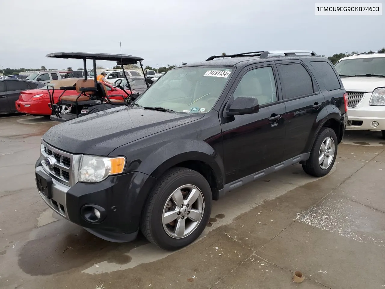 2012 Ford Escape Limited VIN: 1FMCU9EG9CKB74603 Lot: 74781434