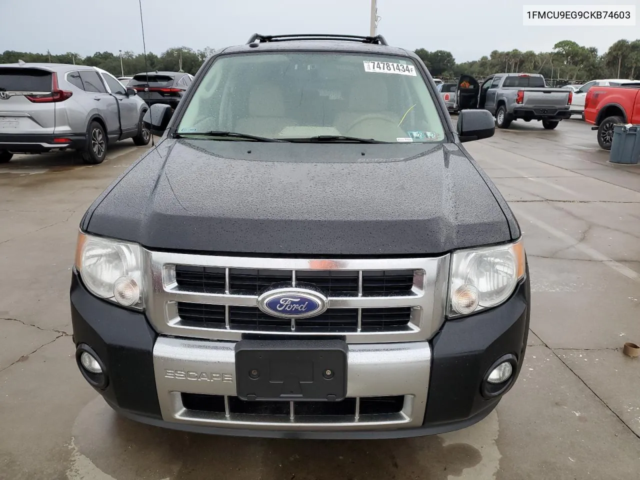 2012 Ford Escape Limited VIN: 1FMCU9EG9CKB74603 Lot: 74781434