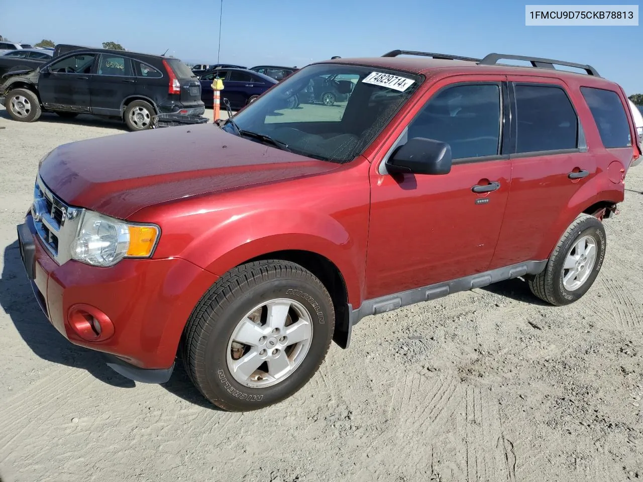 2012 Ford Escape Xlt VIN: 1FMCU9D75CKB78813 Lot: 74829714