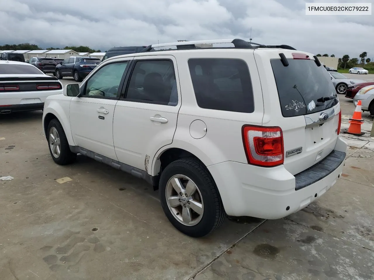 2012 Ford Escape Limited VIN: 1FMCU0EG2CKC79222 Lot: 74918544