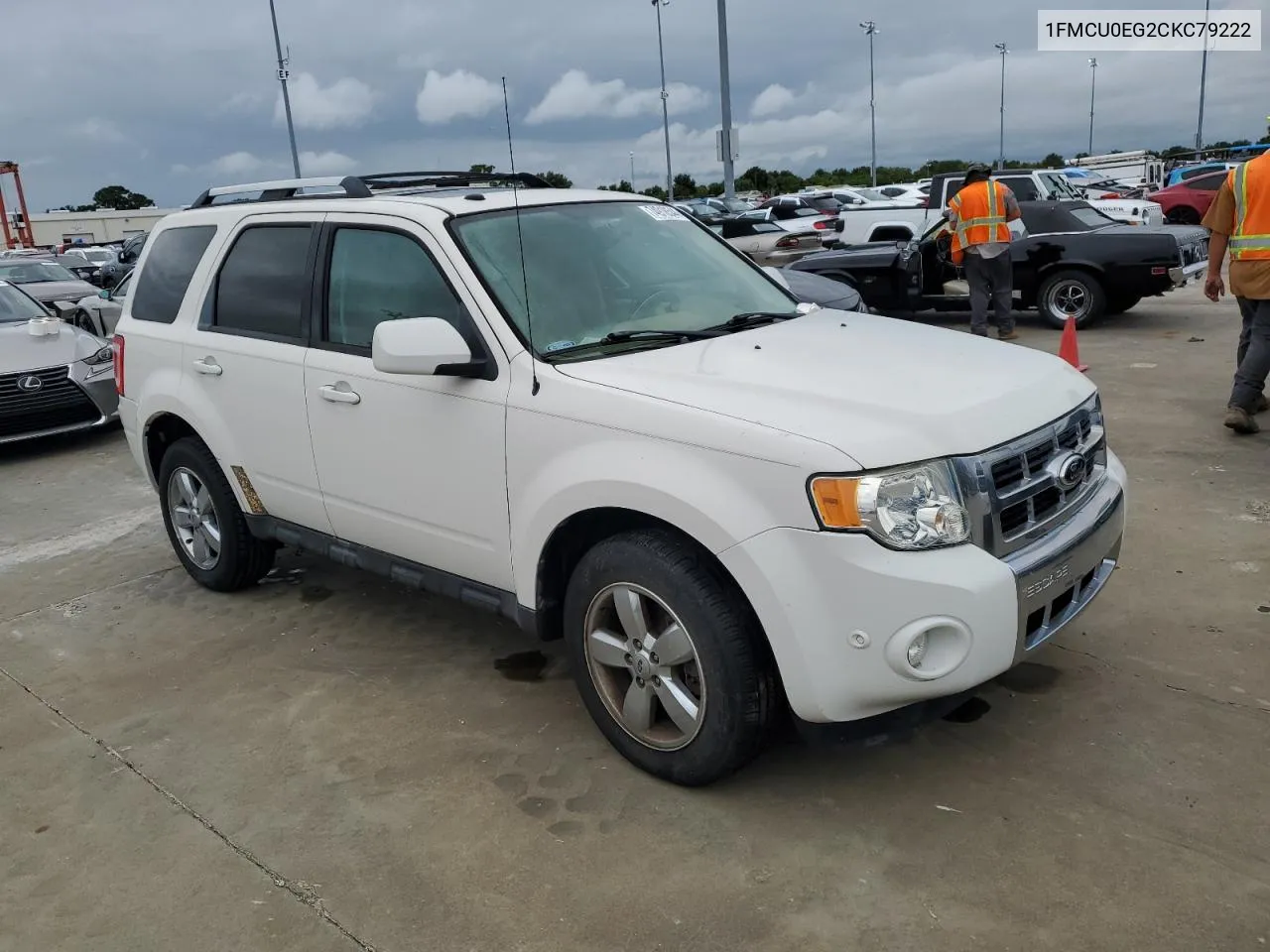 2012 Ford Escape Limited VIN: 1FMCU0EG2CKC79222 Lot: 74918544