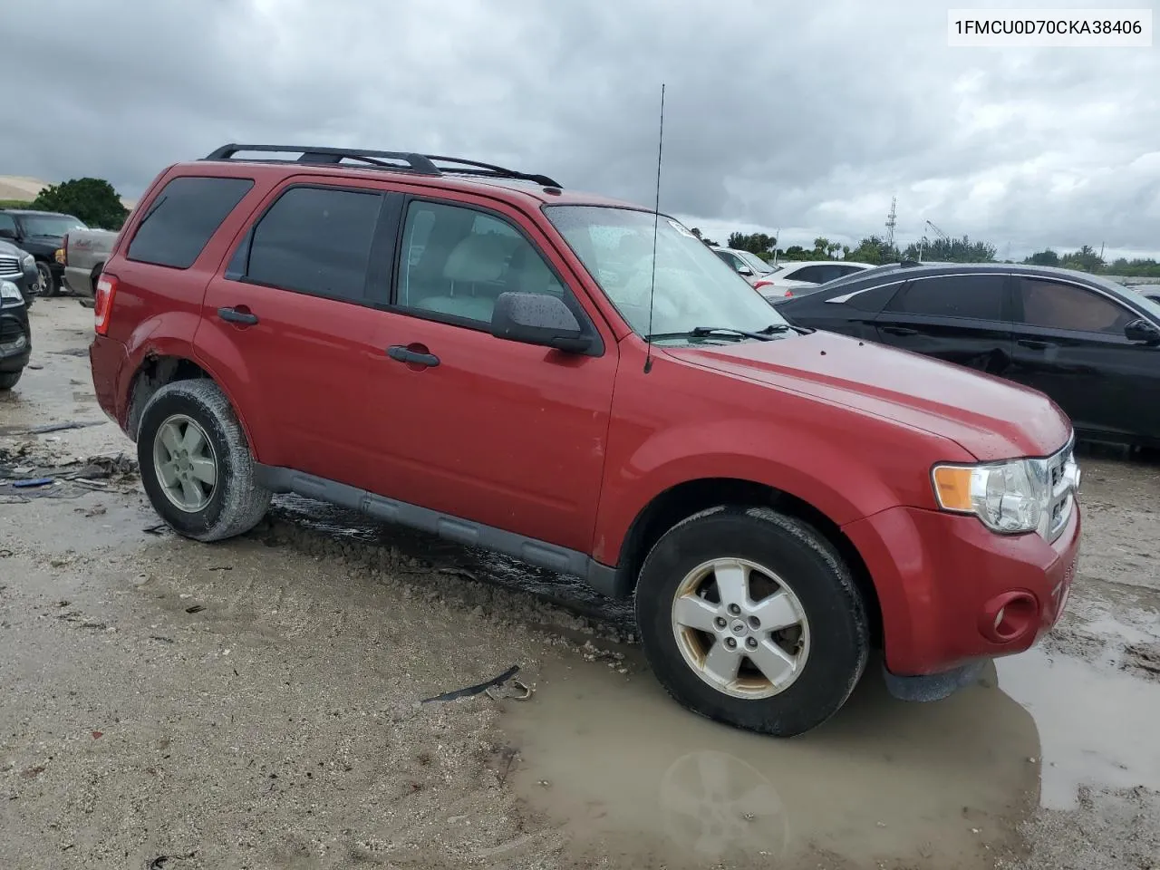 2012 Ford Escape Xlt VIN: 1FMCU0D70CKA38406 Lot: 74988764